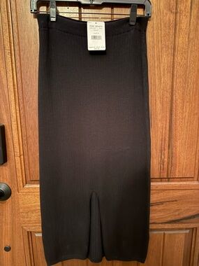 Free People Skyline Midi Ribbed Skirt